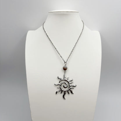 Collana Occhio di Shiva Sunshine - Acciaio inossidabile Silver
