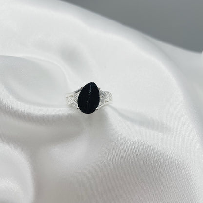 Anello Tormalina Grezza - Argento 925