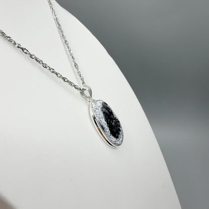 Ciondolo Opale Dendritico e Argento 925