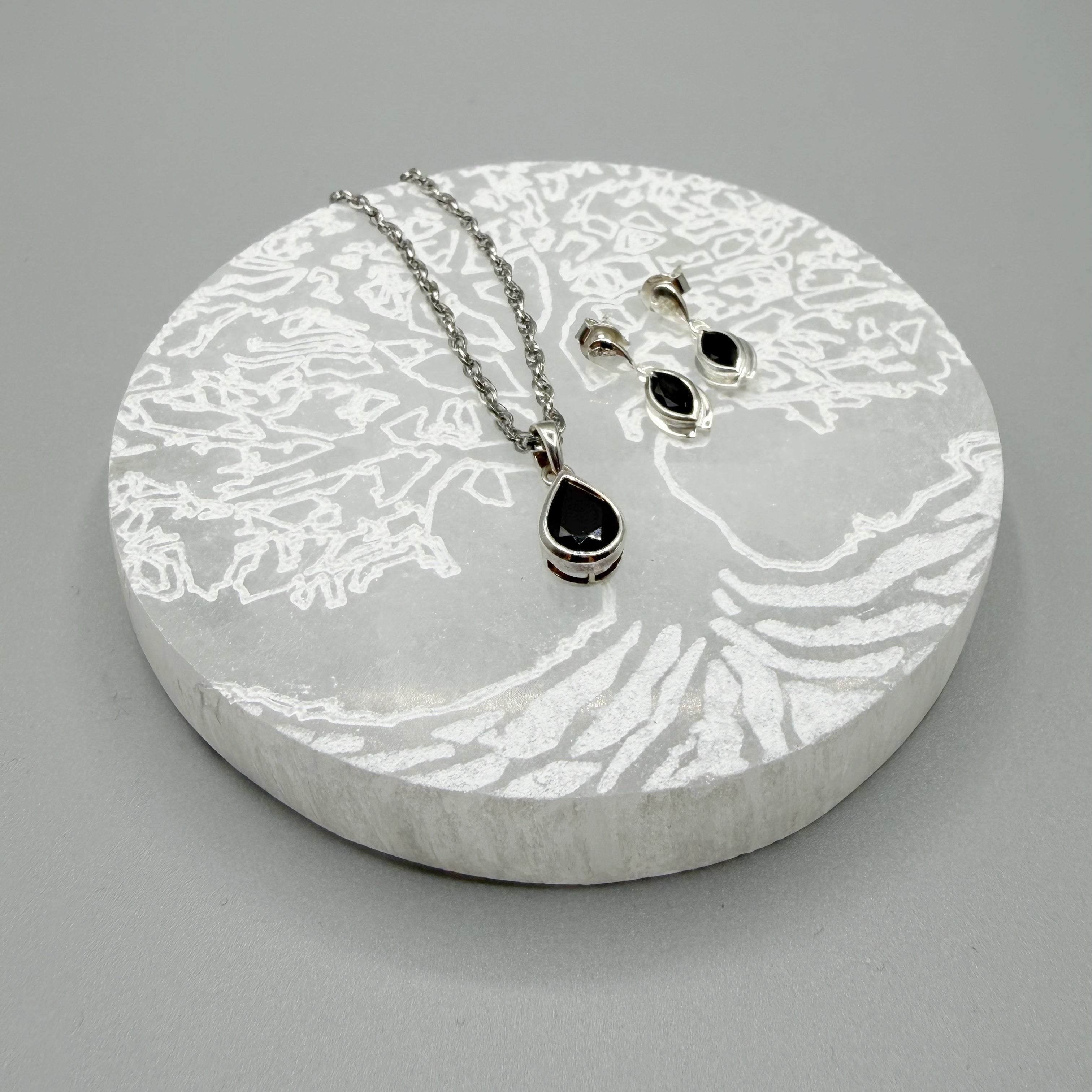 Piattino Selenite -  Albero della Vita