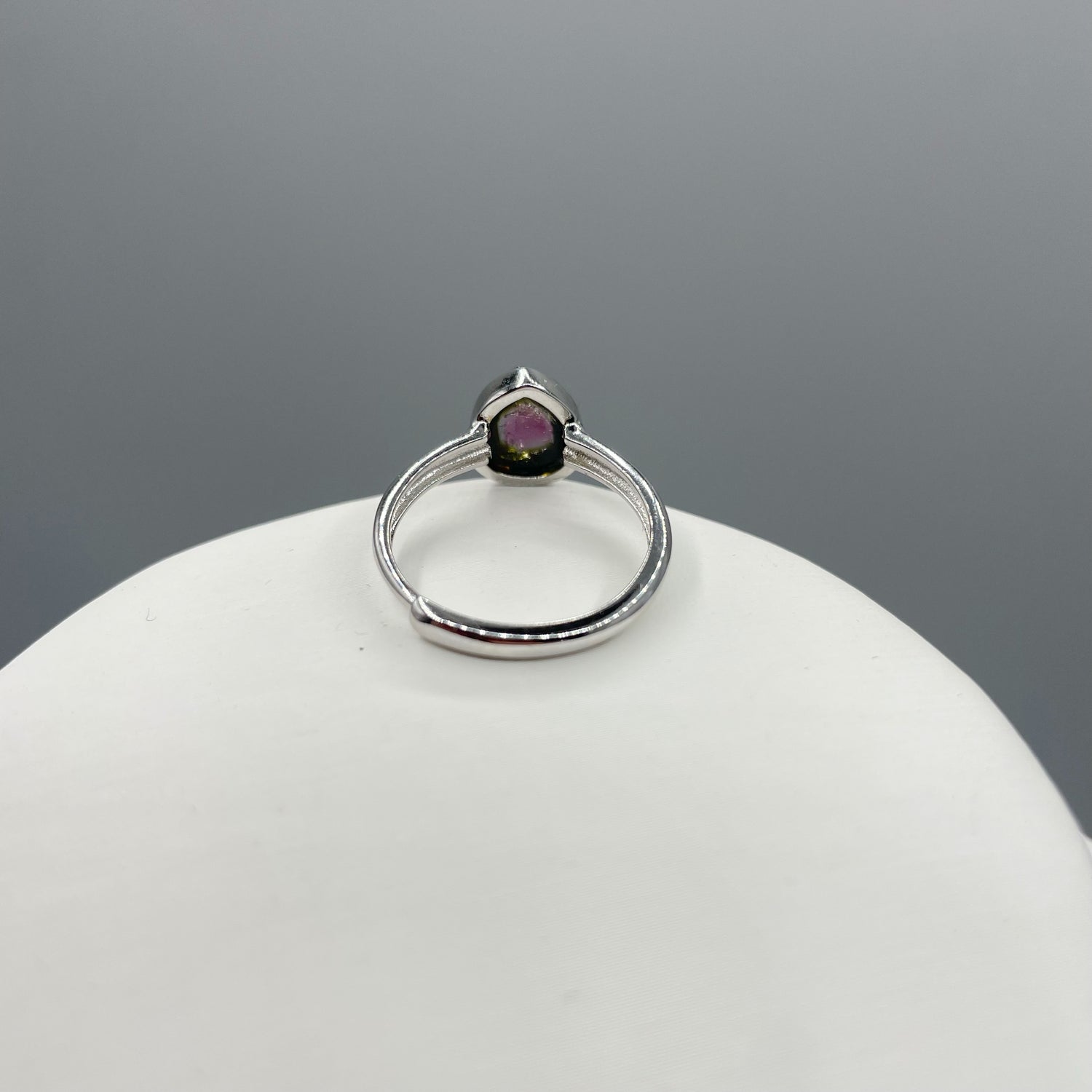 Anello Tormalina Watermelon - Argento 925