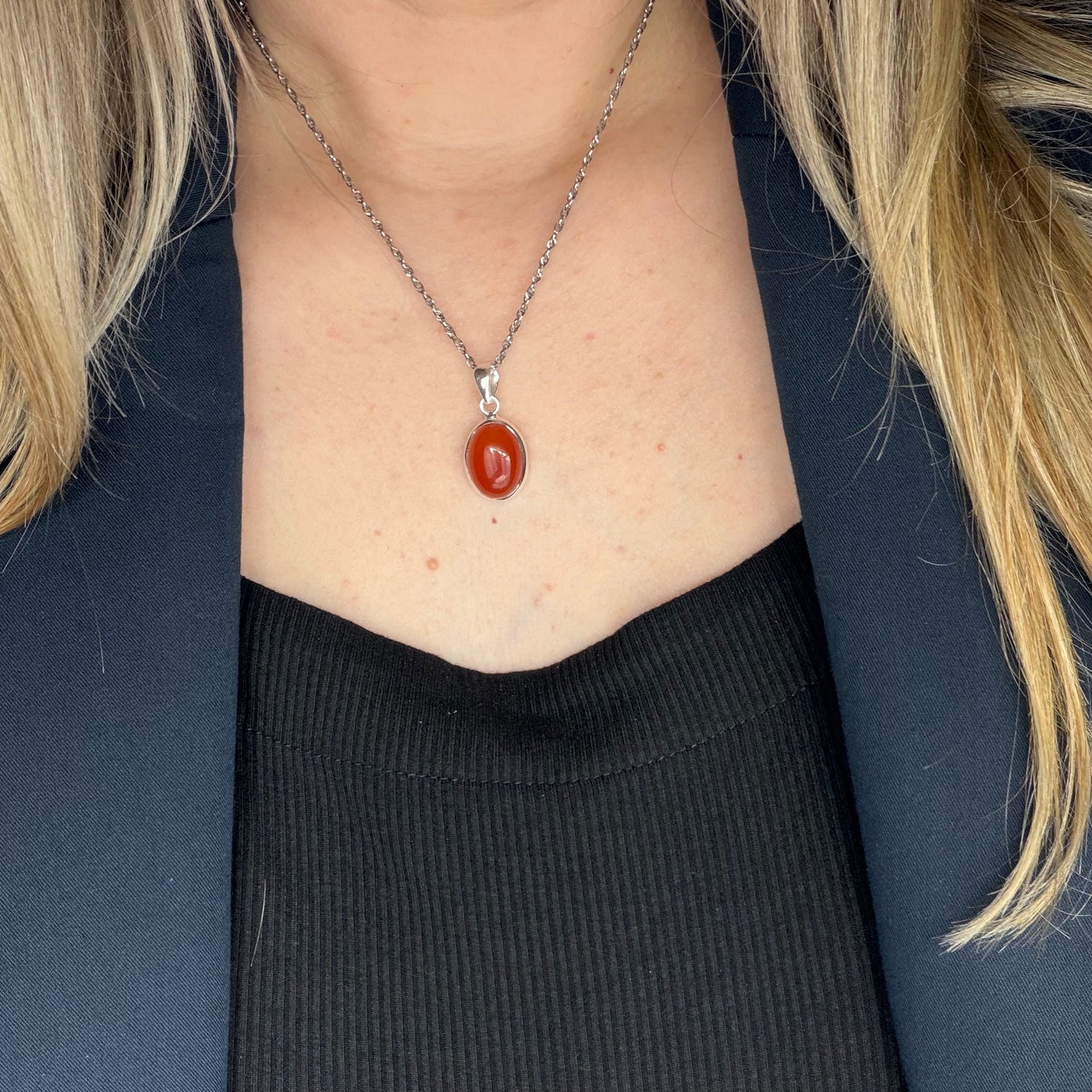 Ciondolo Corniola Argento 925