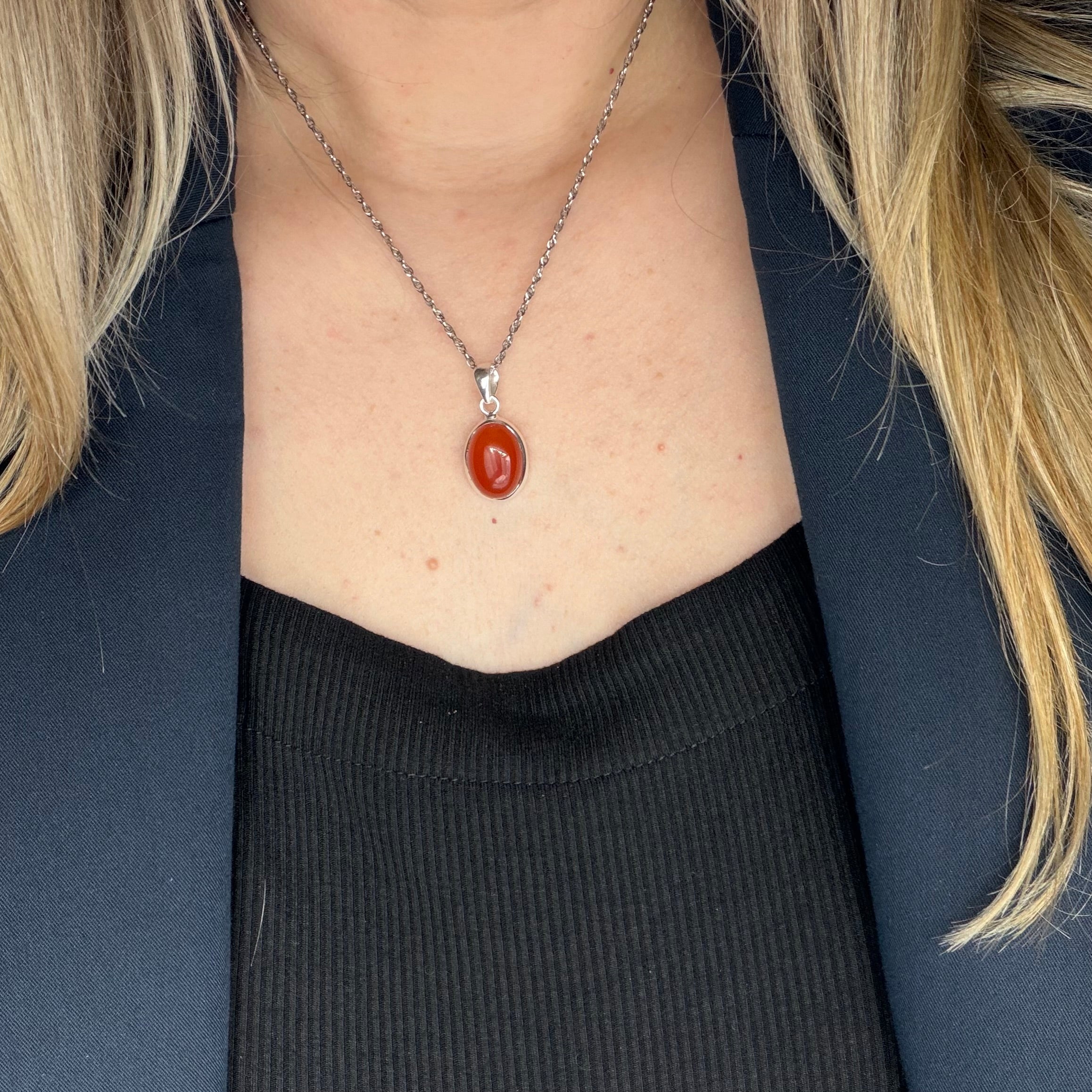 Ciondolo Corniola Argento 925