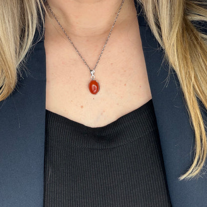 Ciondolo Corniola Argento 925