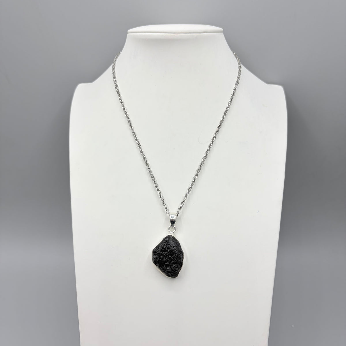 Ciondolo Tektite e Argento 925
