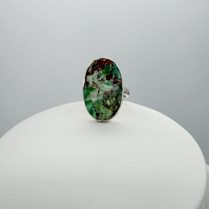 Anello Variscite e Argento 925 - Ovale