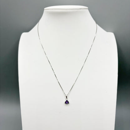 Collana Punto Luce Ametista - Argento 925