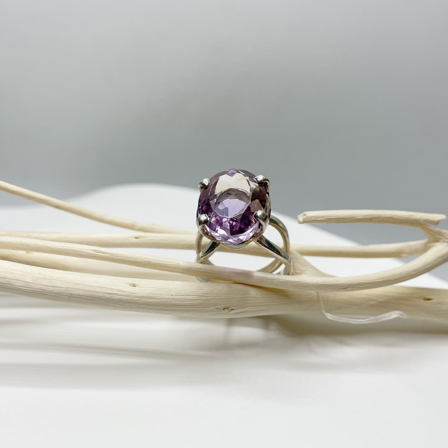 Anello Ametrino e Argento 925