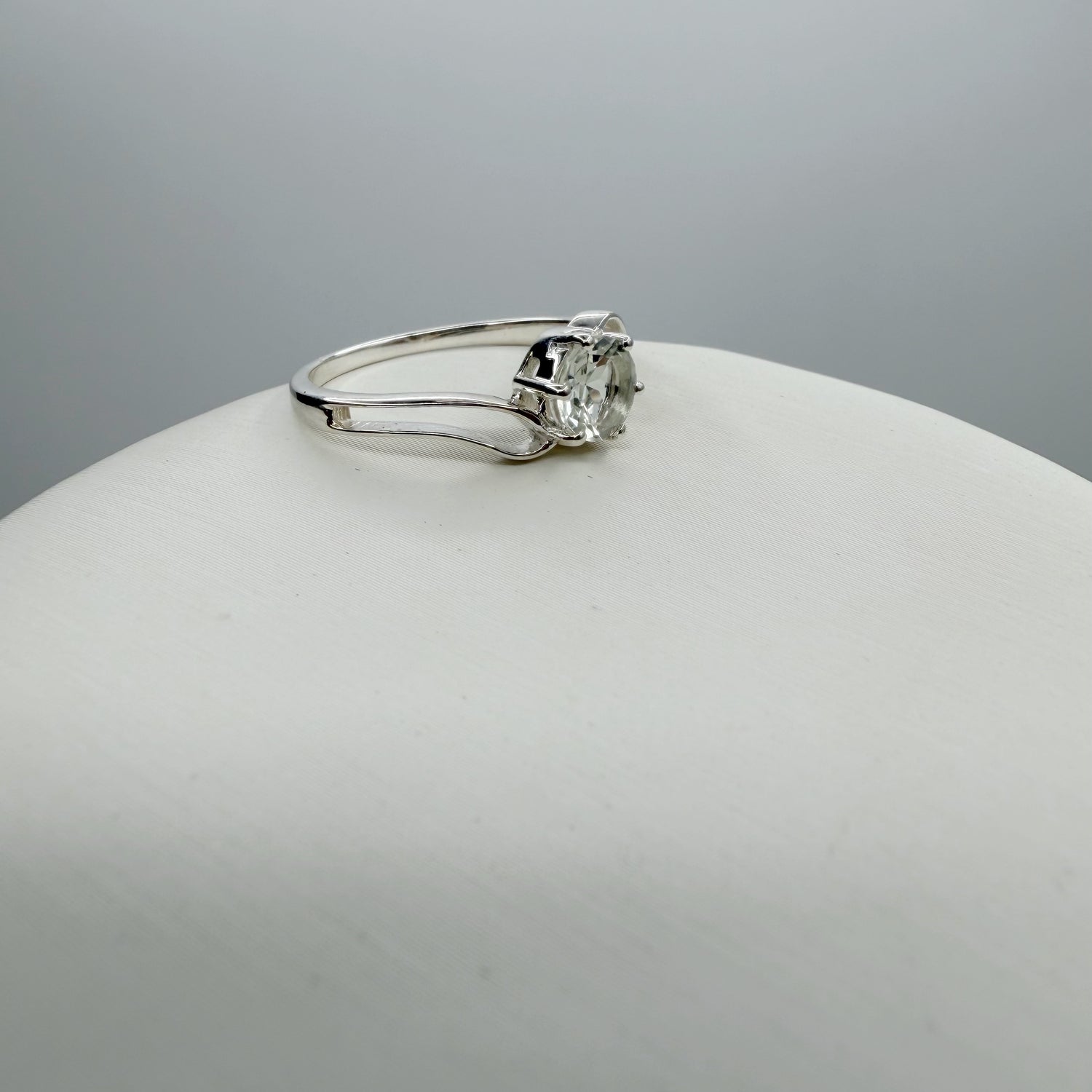 Anello Prasiolite | Argento 925 - NON REGOLABILE