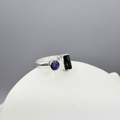 Anello Tormalina e Sodalite - Argento 925