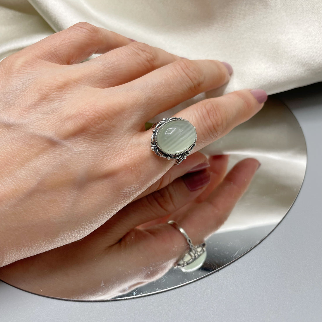Anello Giada Chiara e Argento 925