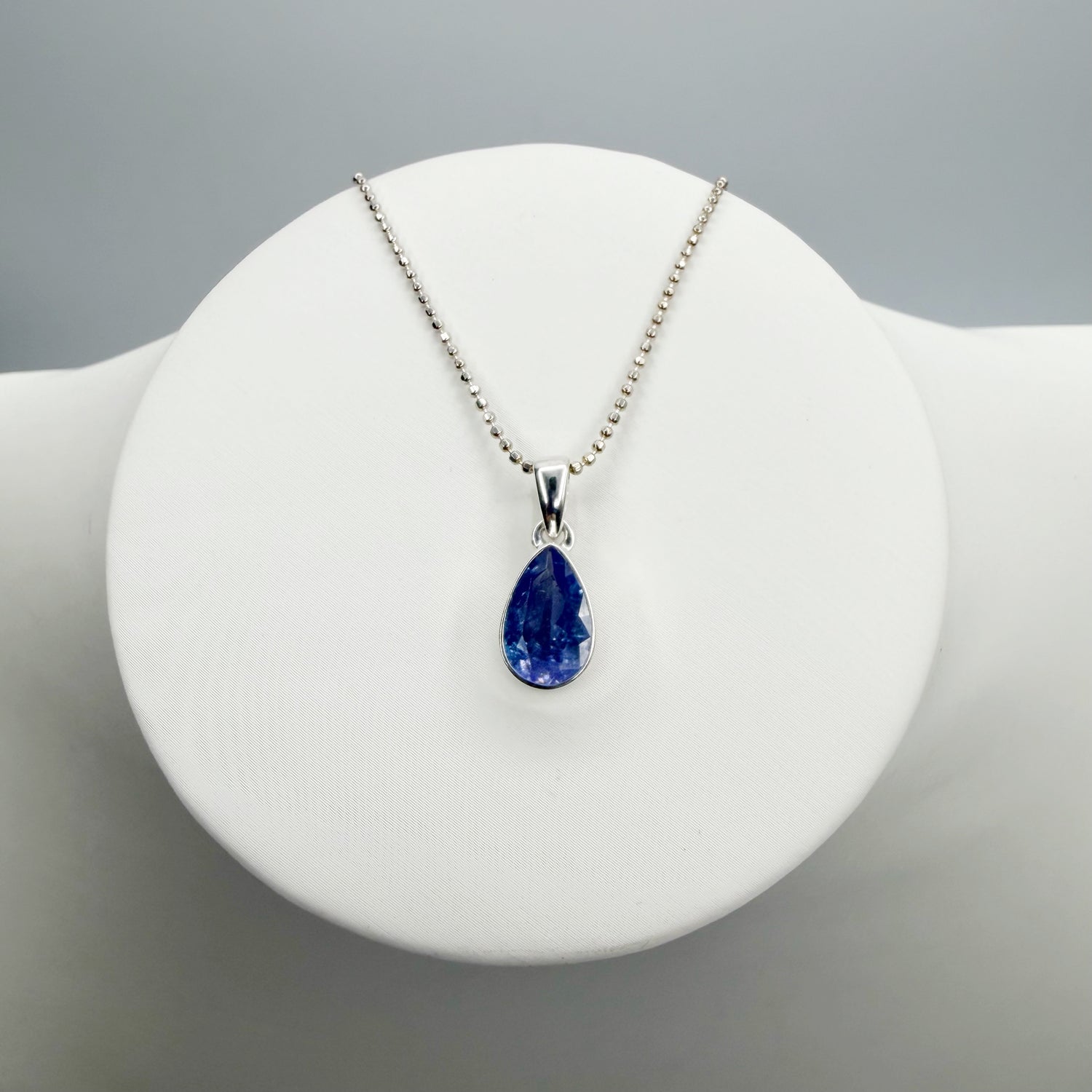 Ciondolo Tanzanite Argento 925 - a Goccia
