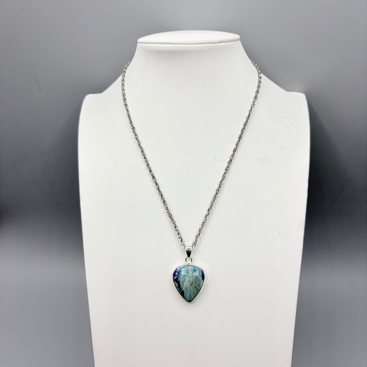 Ciondolo Afghanite e Argento 925 - Triangolo
