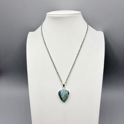 Ciondolo Afghanite e Argento 925 - Triangolo