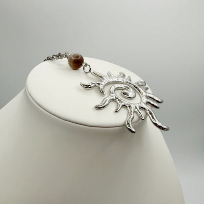 Collana Occhio di Shiva Sunshine - Acciaio inossidabile Silver