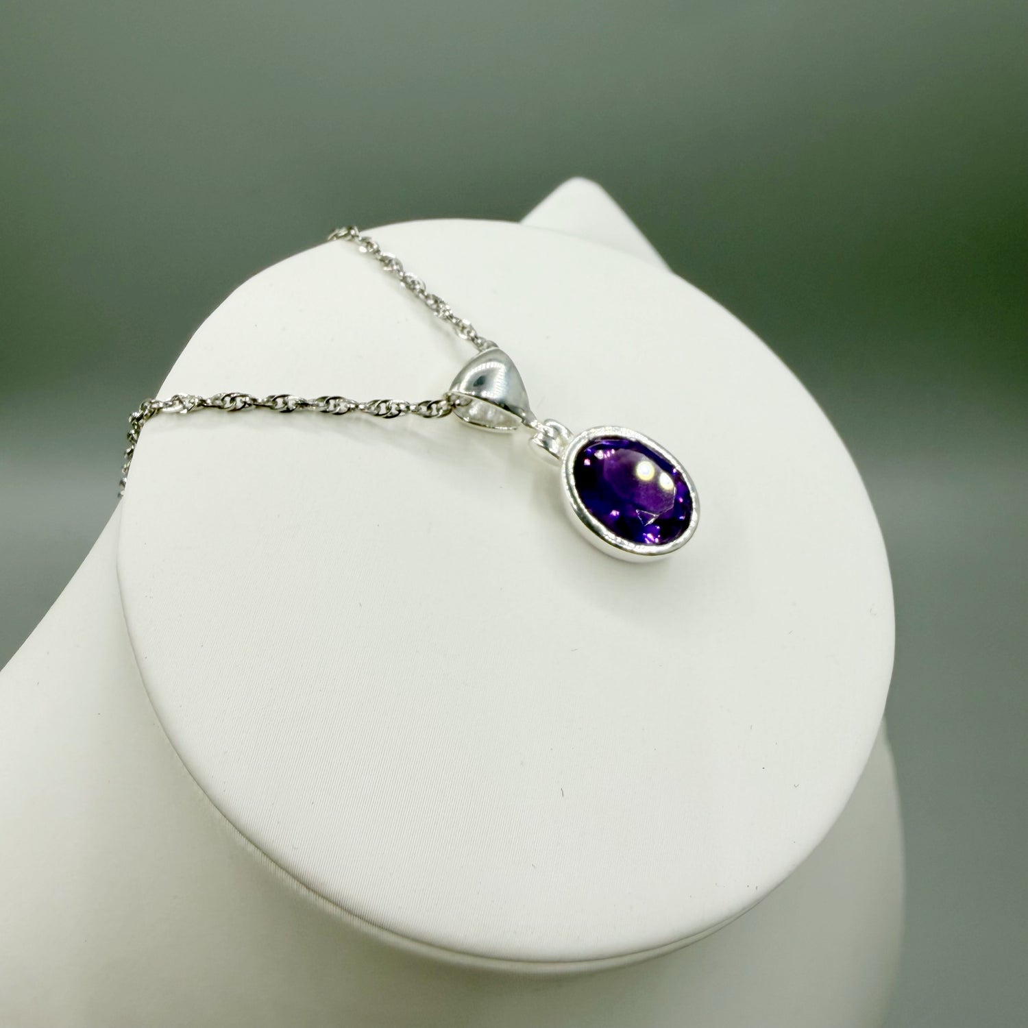 Ciondolo Ametista Argento 925