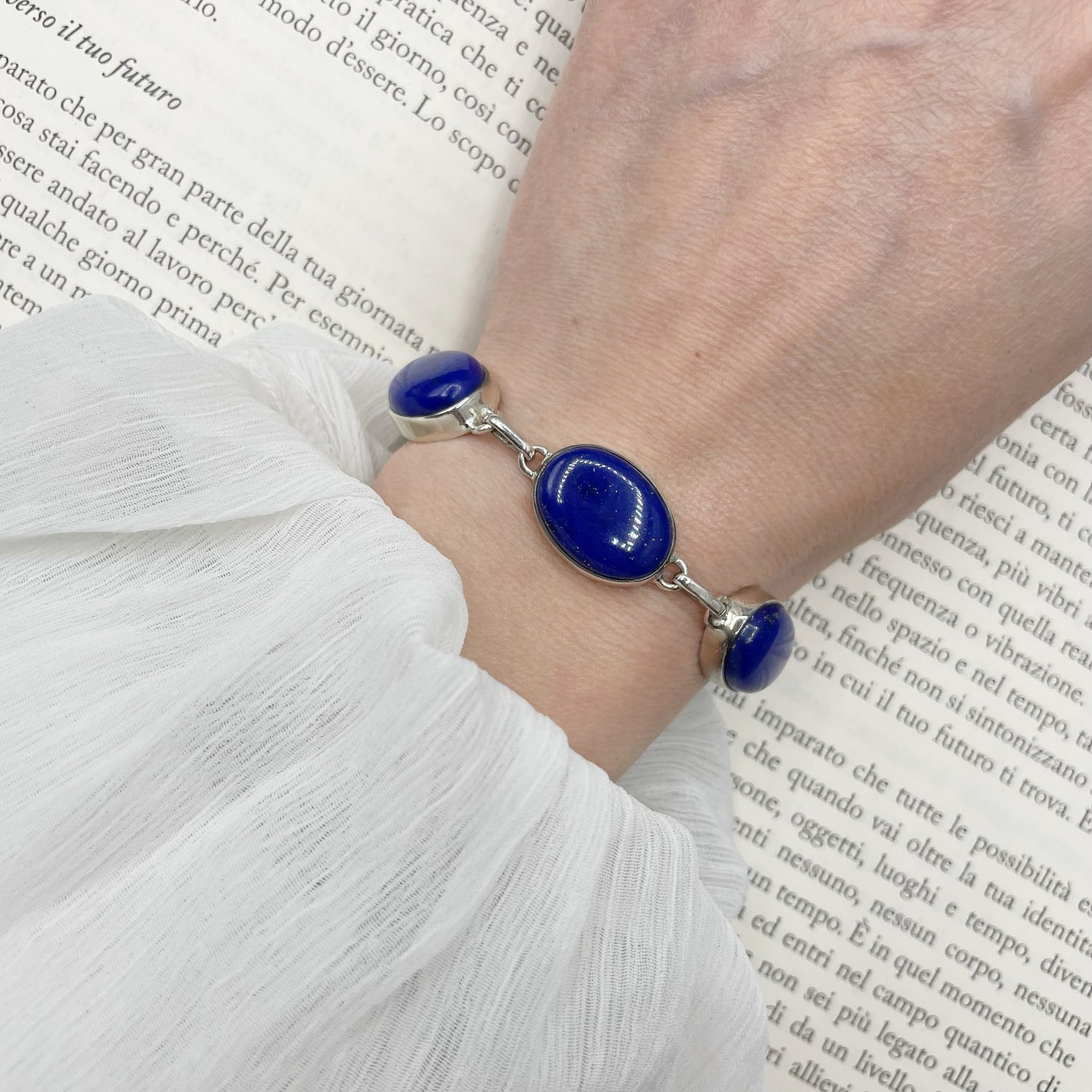 Bracciale Lapislazzuli e Argento 925