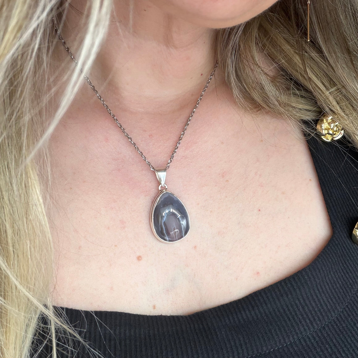 Ciondolo Occhio di Shiva Argento 925 - A Goccia
