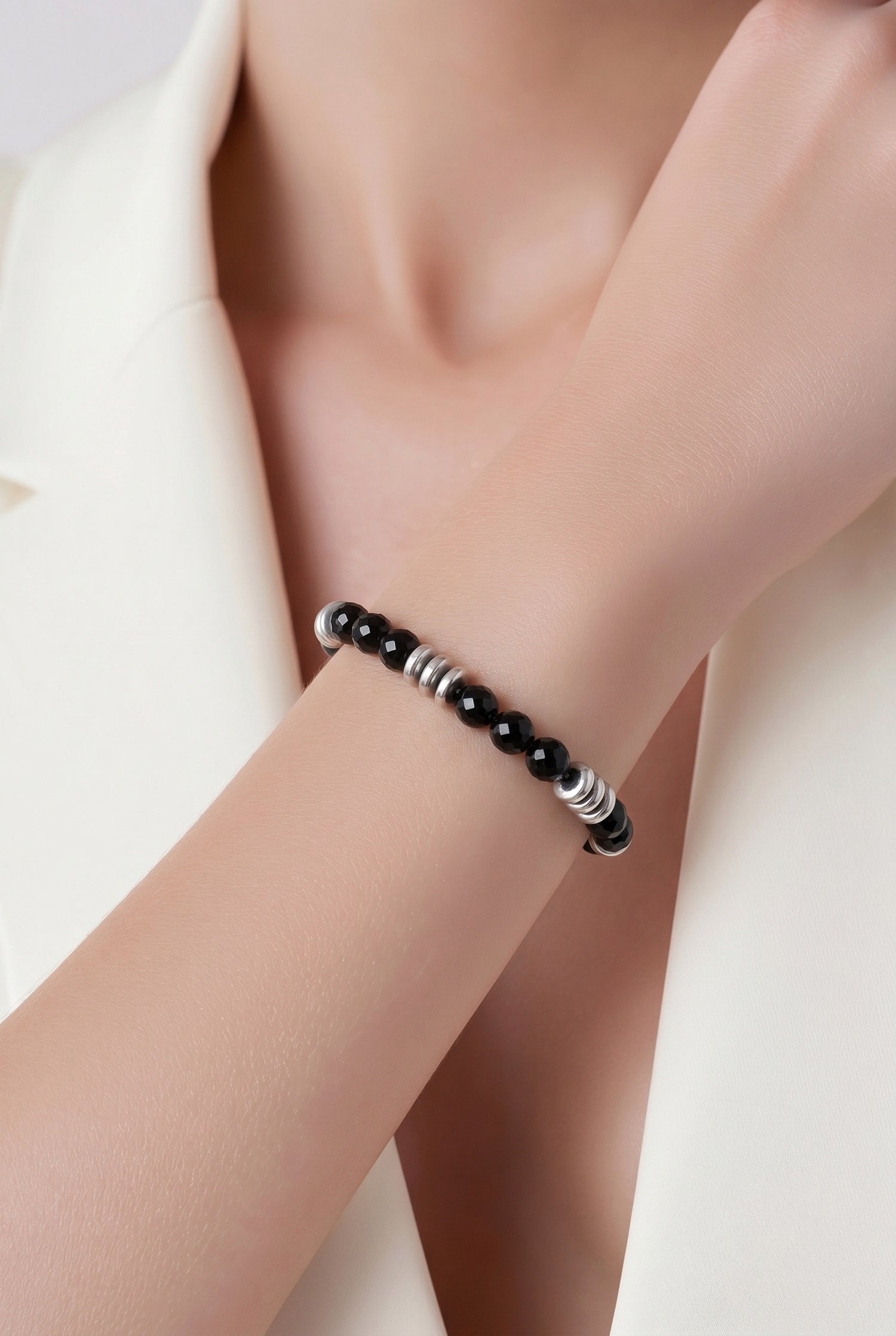 Bracciale Protezione Esterna e Interna - Tormalina, Onice ed Ematite