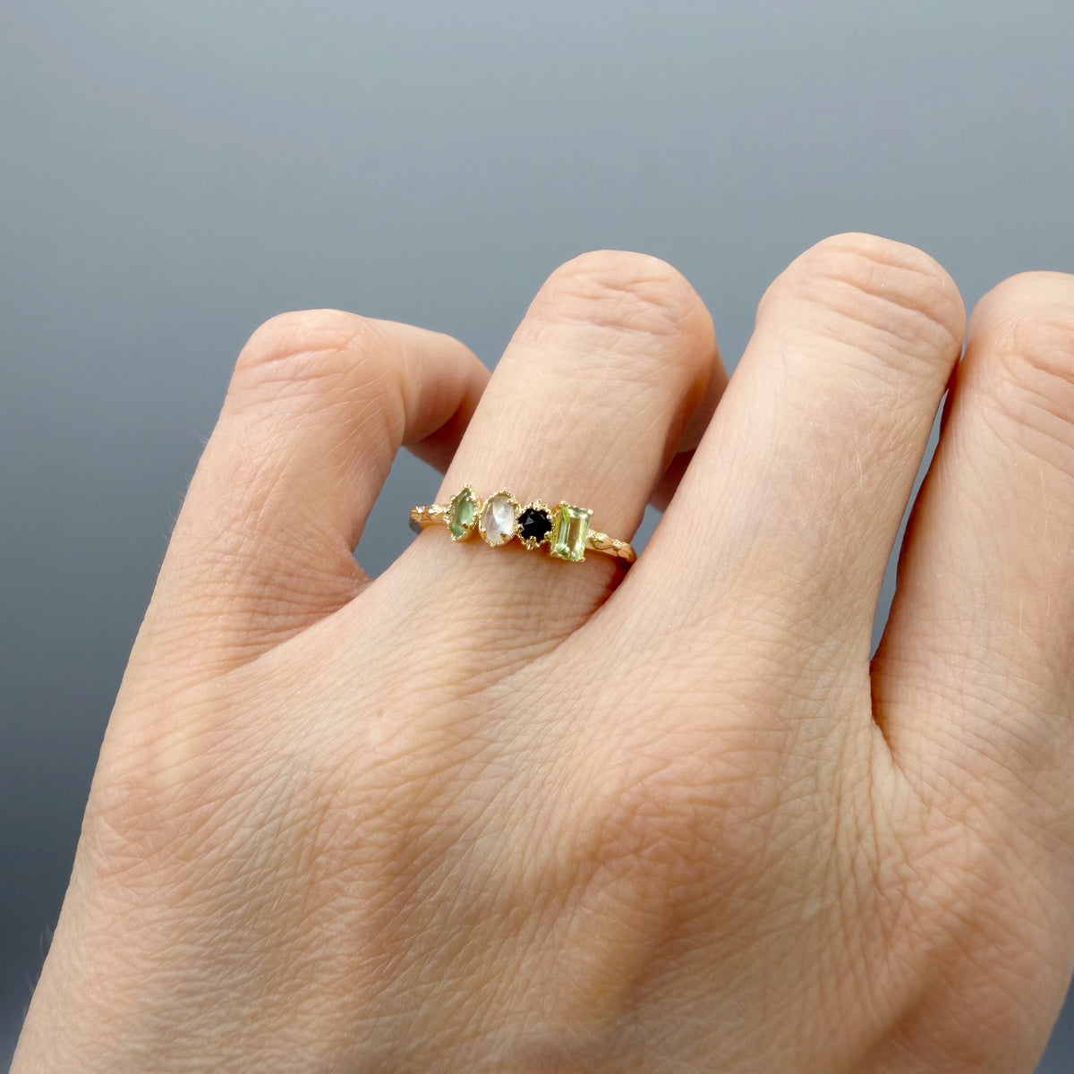 Anello Ritual | Argento 925 placcato oro 14k - NON REGOLABILE