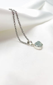 Ciondolo Aquamarina Grezza Argento 925