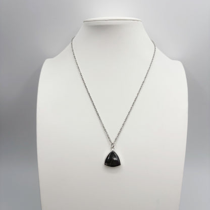 Ciondolo Iperstene Argento 925 - Triangolo piccolo