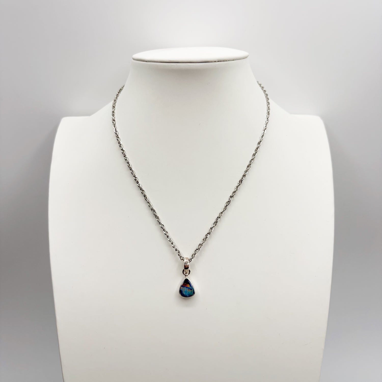 Ciondolo Opale Australiano - Argento 925