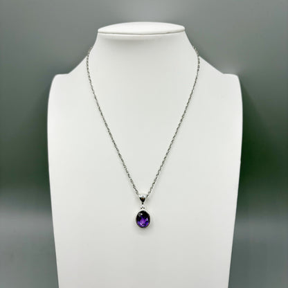 Ciondolo Ametista Argento 925