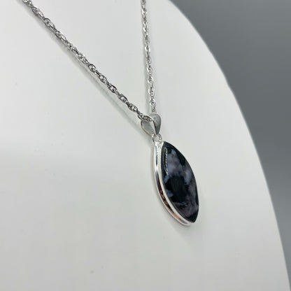 Ciondolo Merlinite a Goccia - Argento 925