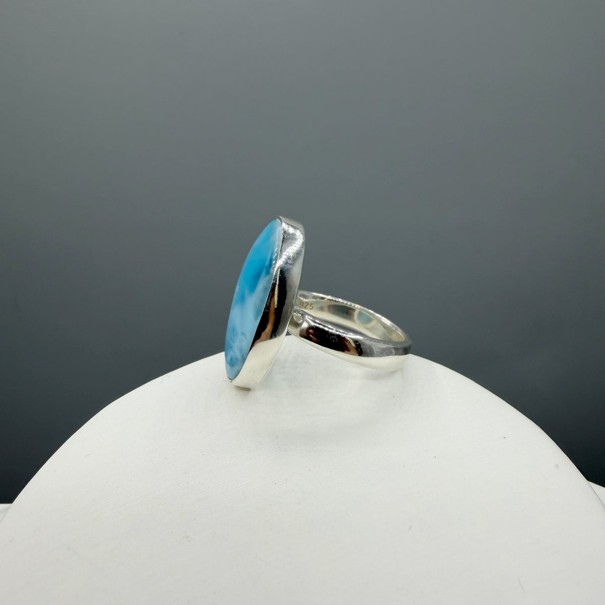 Anello Larimar Argento 925 - Ovale