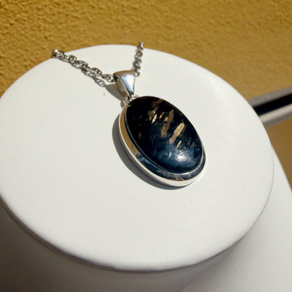 Ciondolo Nuummite Argento 925 - Ovale