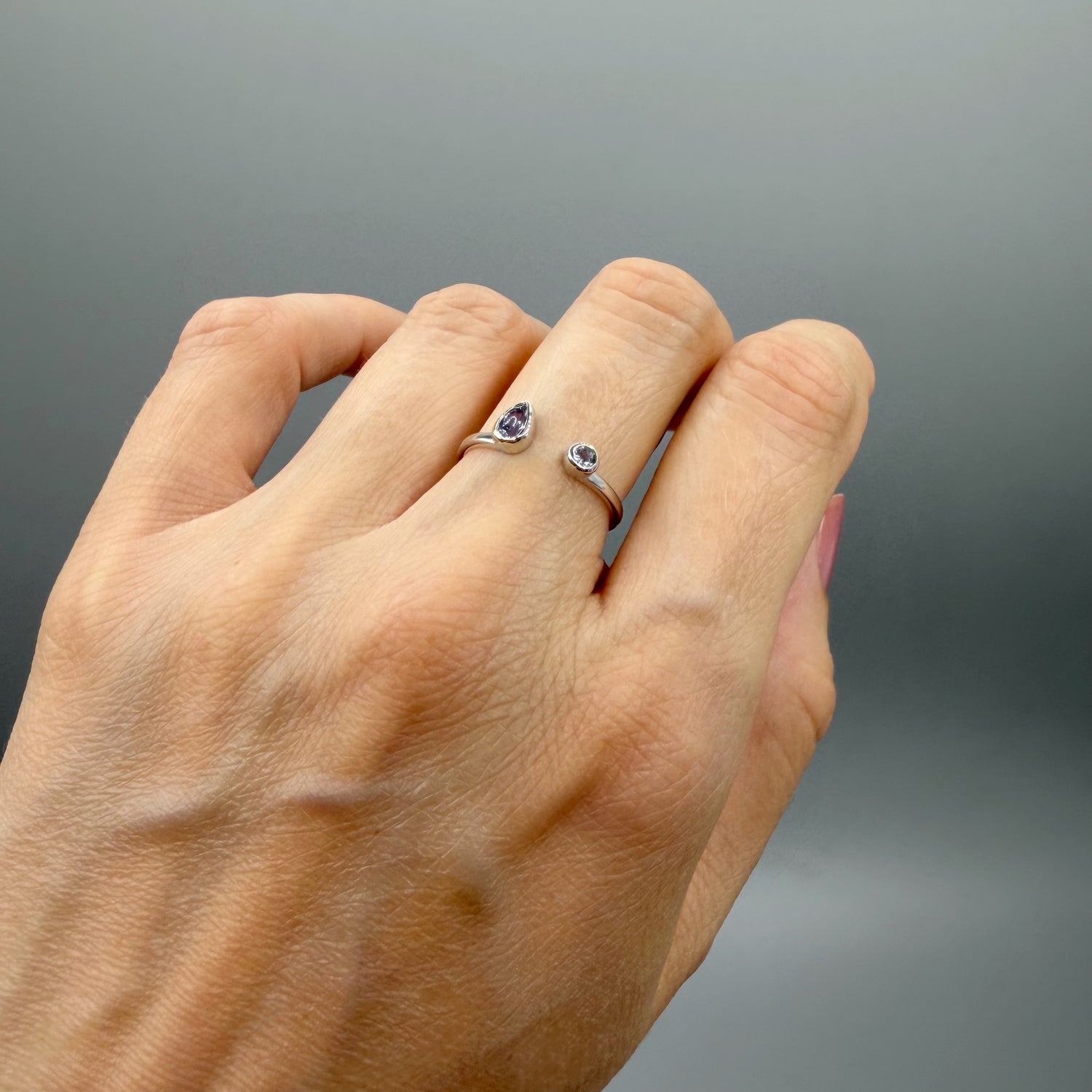 Anello Double Tanzanite - Argento 925