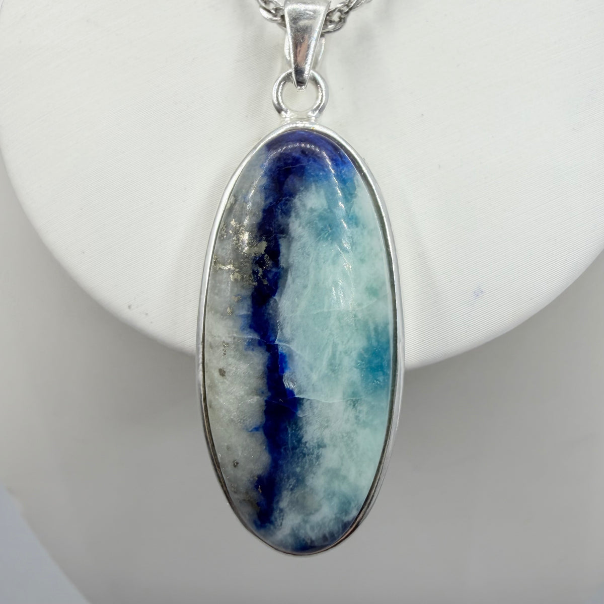 Ciondolo Afghanite e Argento 925