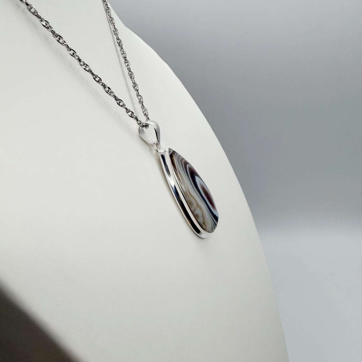 Ciondolo Occhio di Shiva Argento 925 - A Goccia grande