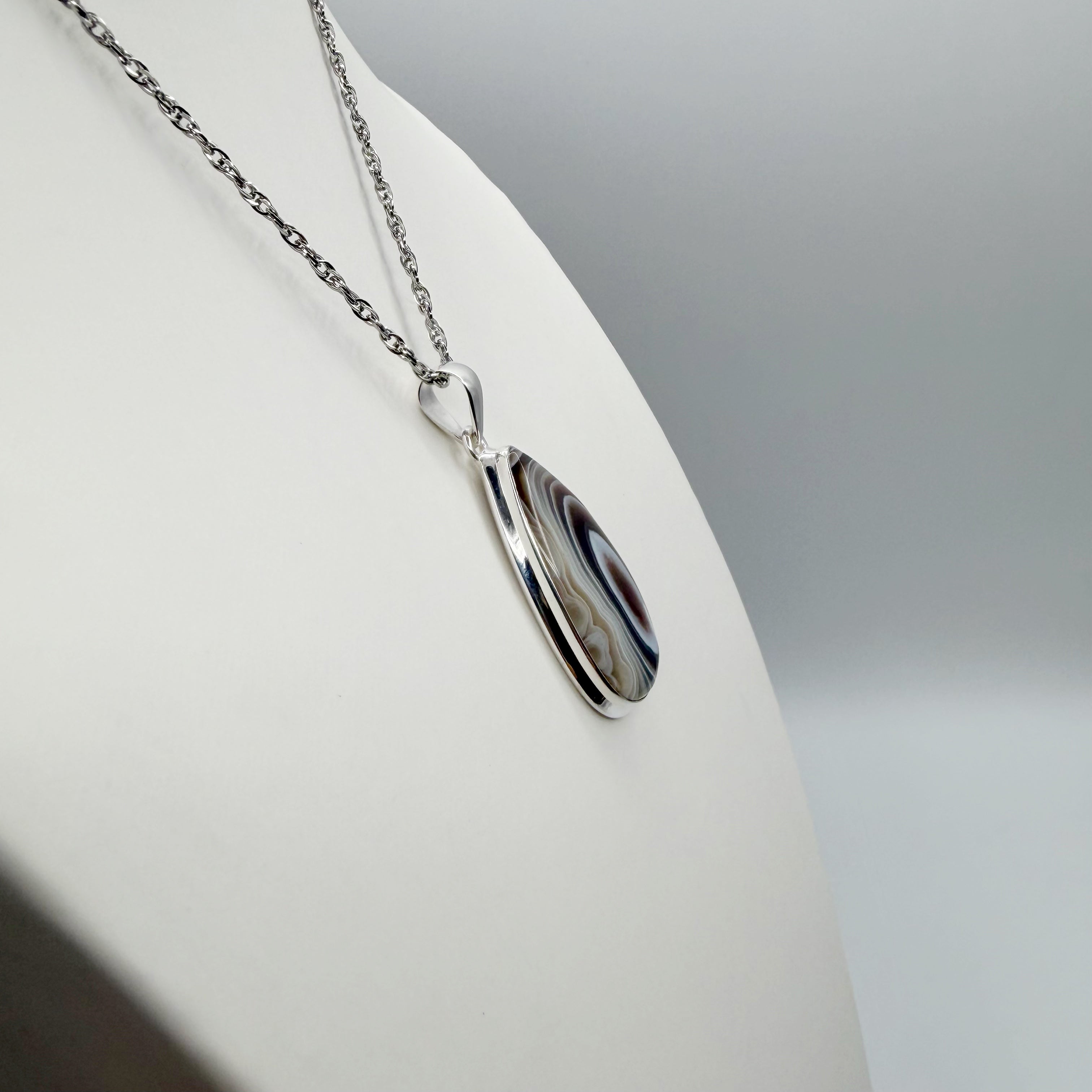 Ciondolo Occhio di Shiva Argento 925 - A Goccia grande