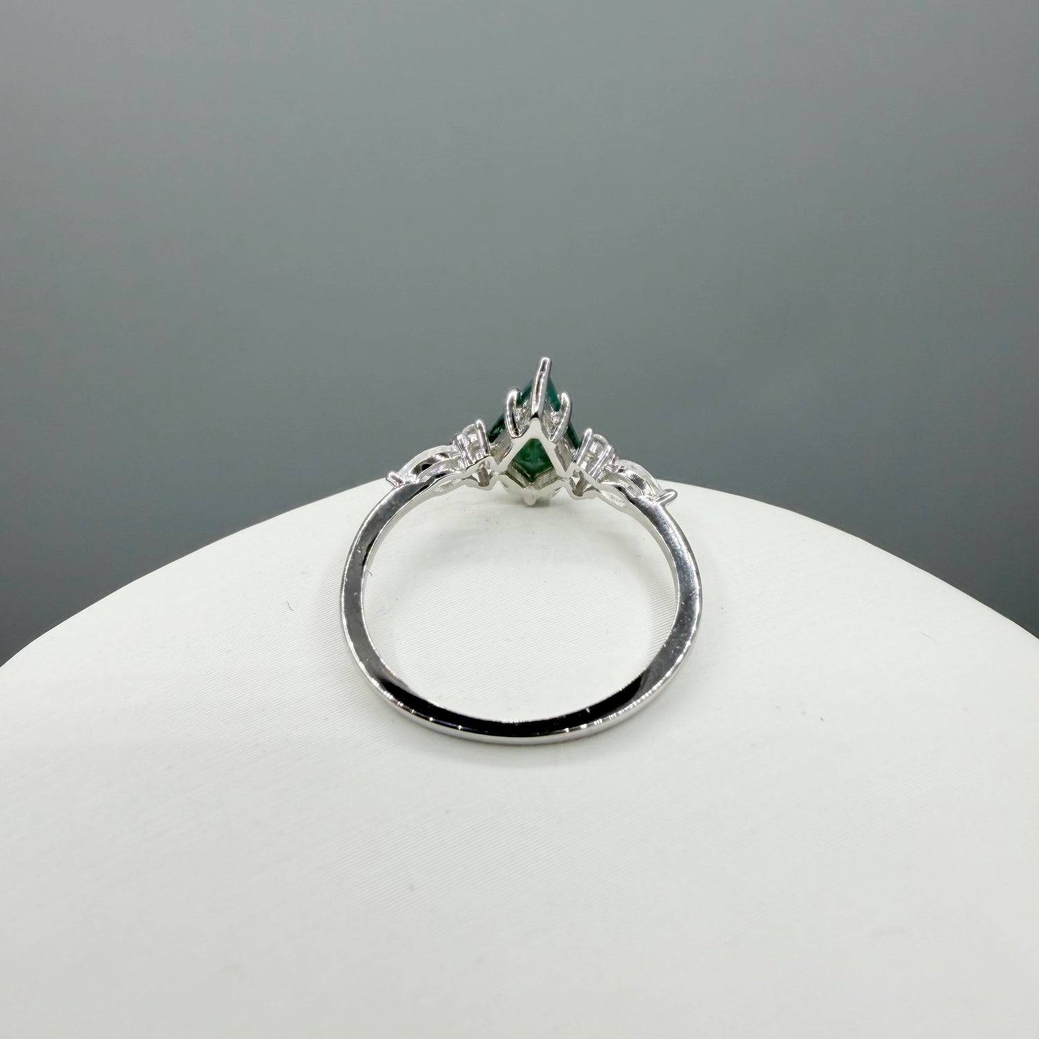 Doppio Anello Agata Muschiata SILVER | Argento 925 - NON REGOLABILE