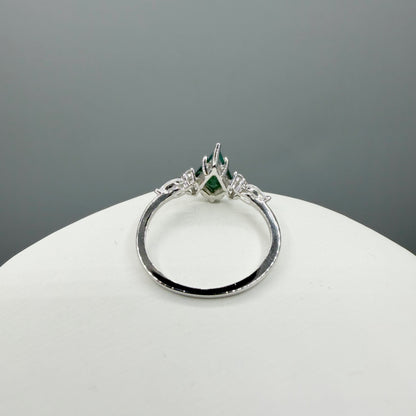 Doppio Anello Agata Muschiata SILVER | Argento 925 - NON REGOLABILE