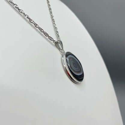 Ciondolo Occhio di Shiva Ovale - Argento 925