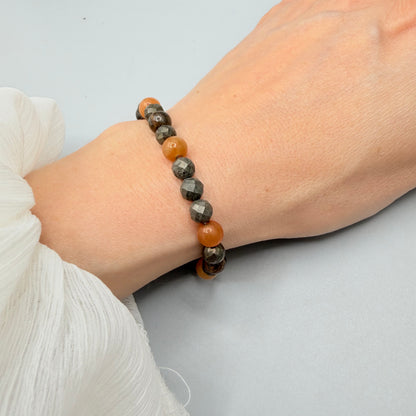 Bracciale Prosperity - Pirite, Avventurina, Bronzite