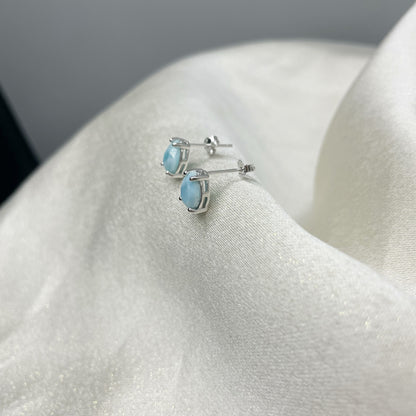 Orecchini a Lobo Larimar Argento 925 - Goccia