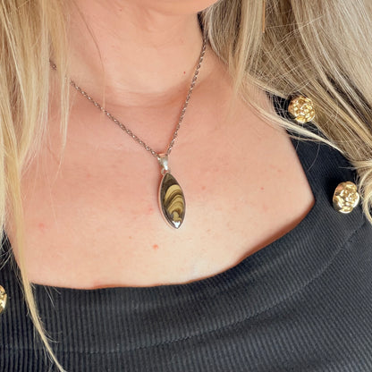 Ciondolo Schalenblende Argento 925
