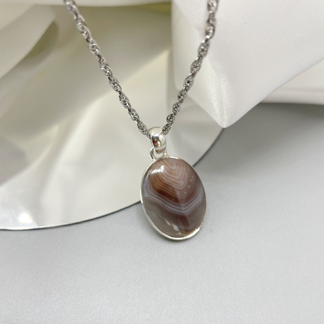 Ciondolo Occhio di Shiva Ovale - Argento 925