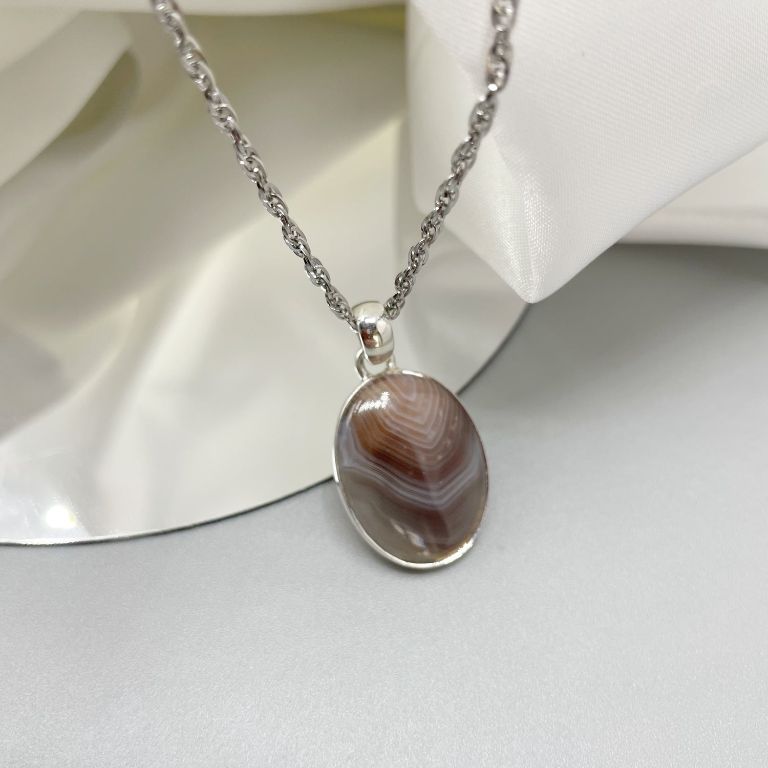 Ciondolo Occhio di Shiva Ovale - Argento 925