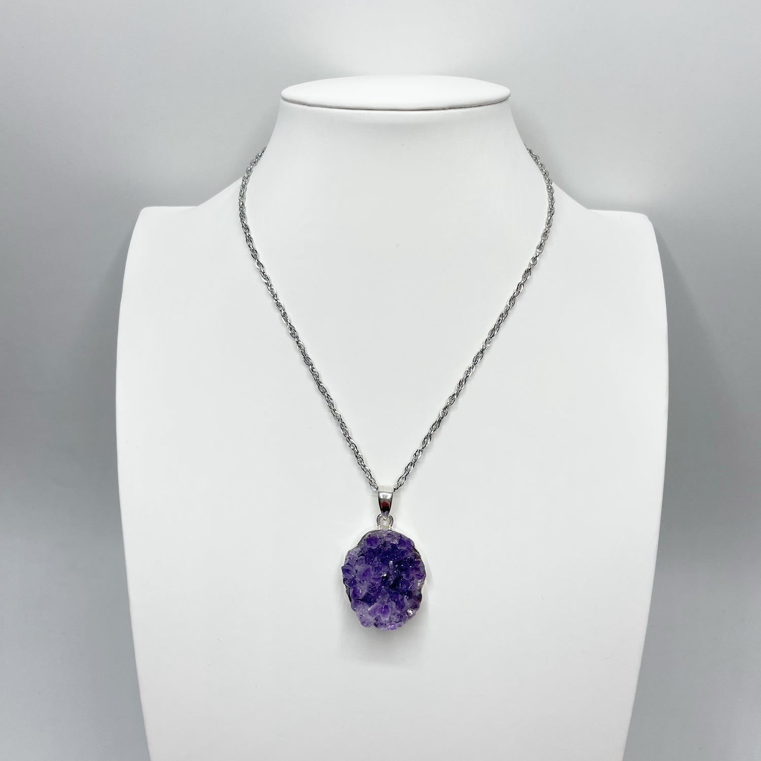 Ciondolo Ametista Grezza - Argento 925