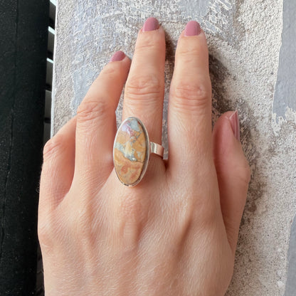Anello Diaspro Maligano - Argento 925