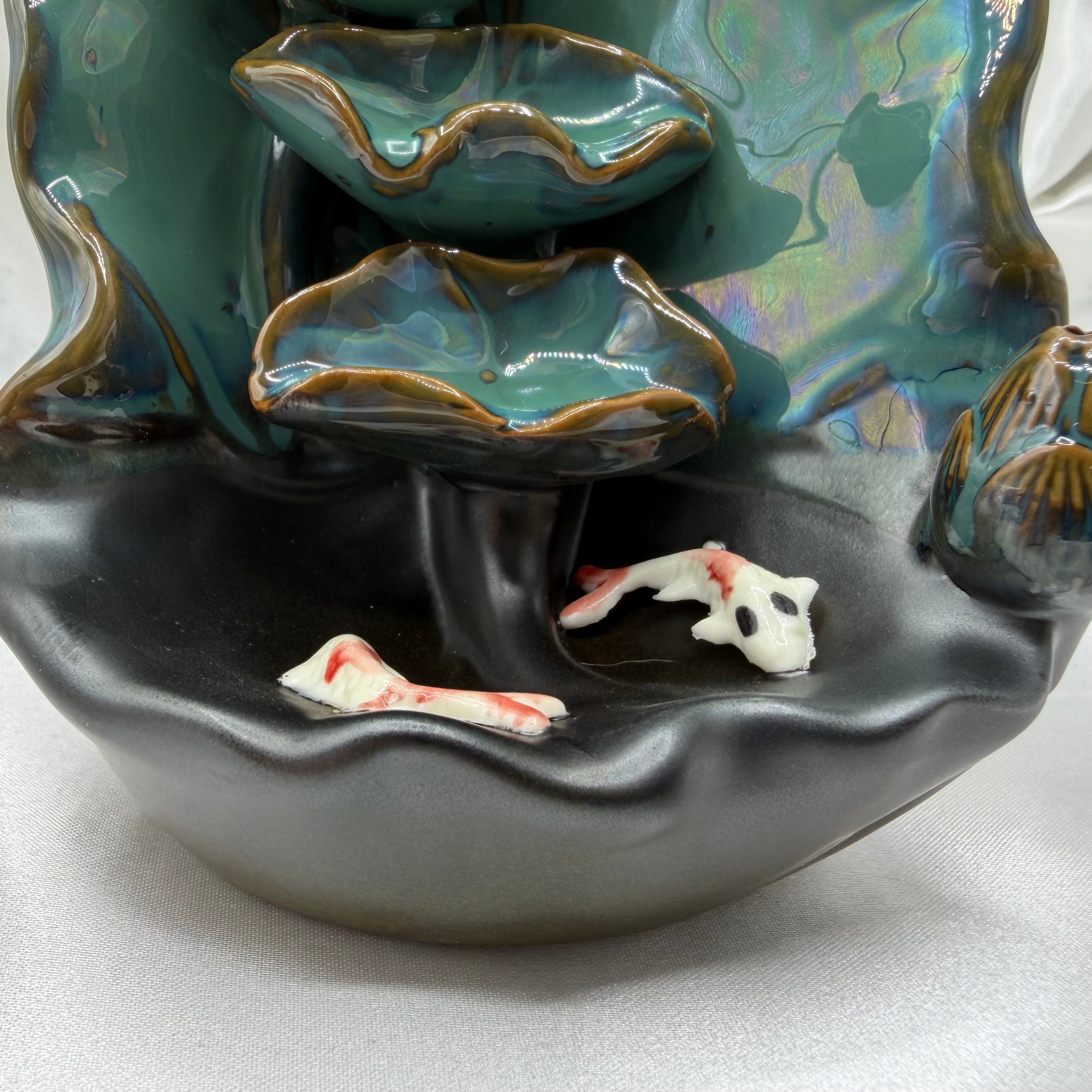 Porta incenso a Cascata - Laghetto con Carpe