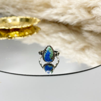 Anello Turchese Naturale e Lapislazzuli - Argento 925