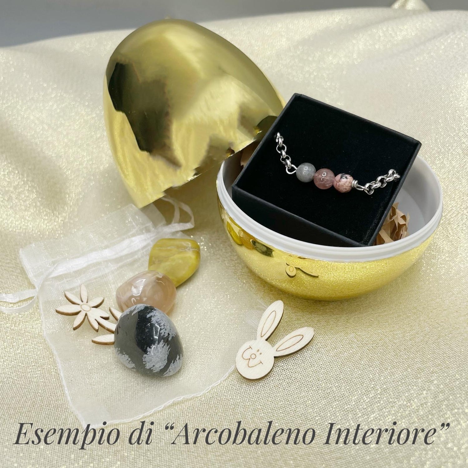 Uovo di Pasqua con Sorpresa - Bracciale e cristalli