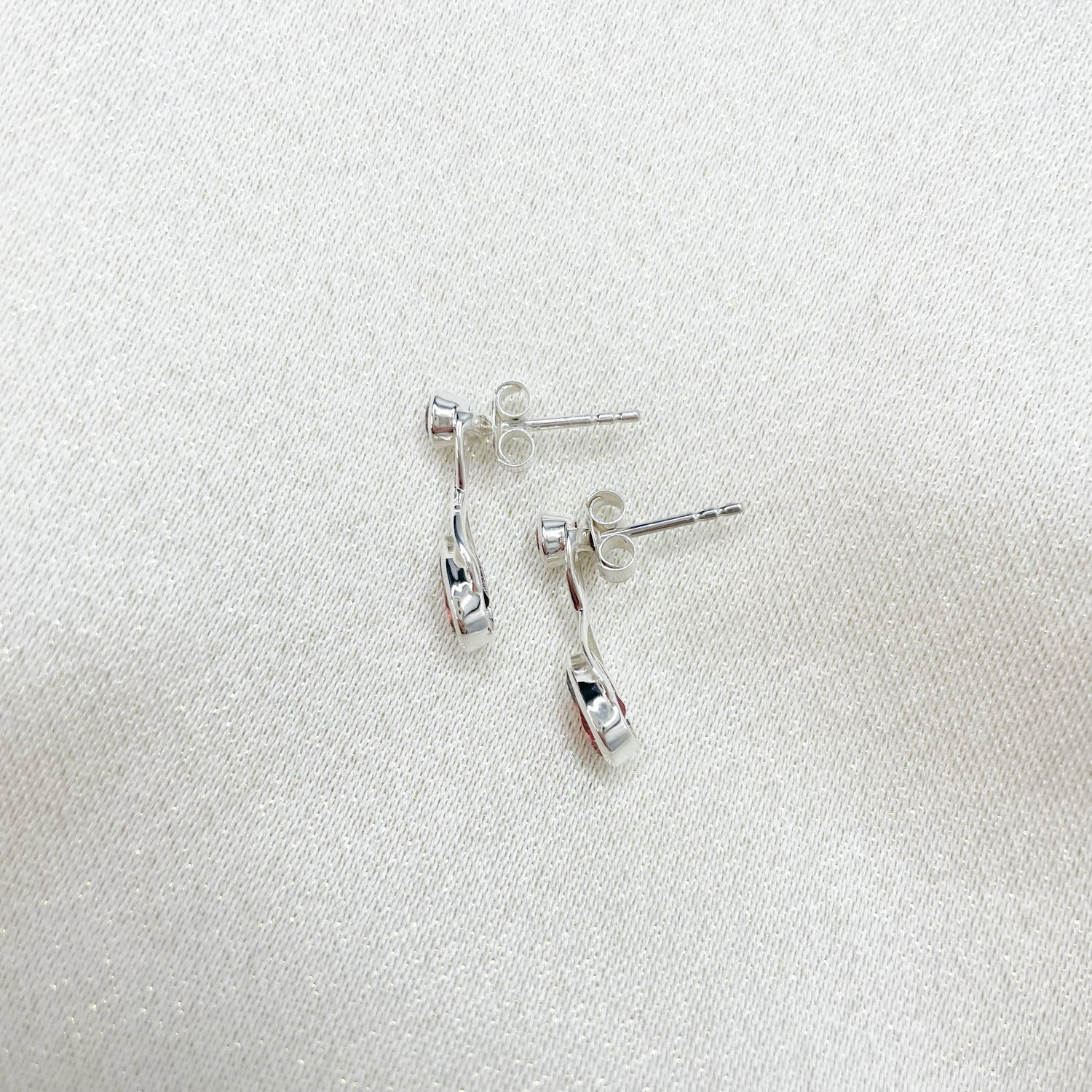 Orecchini Double Granato - Argento 925