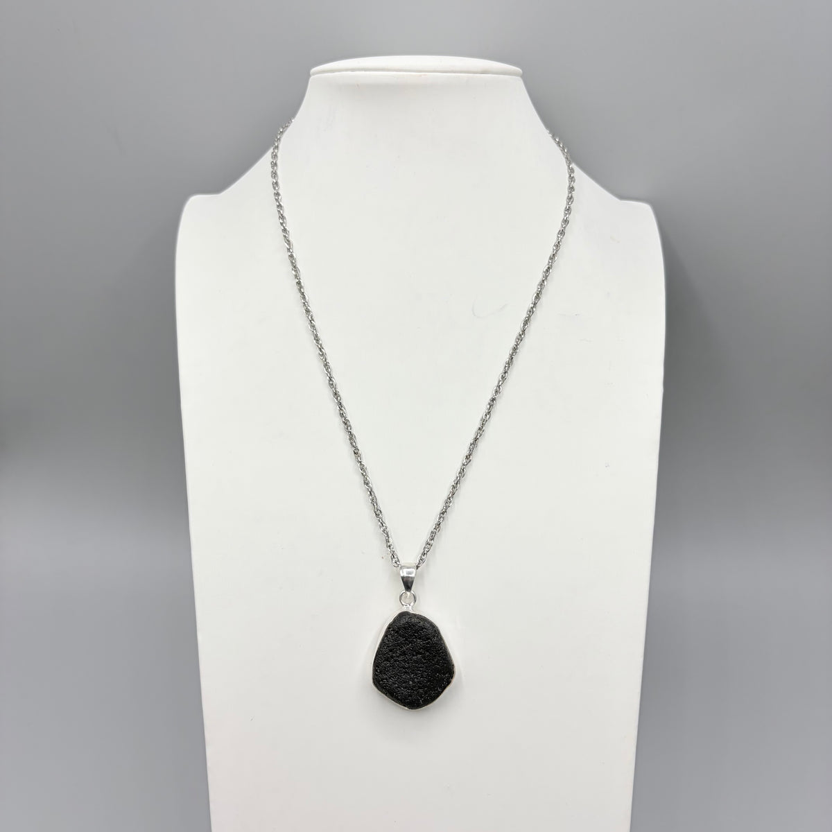 Ciondolo Tektite e Argento 925